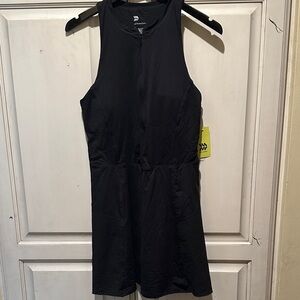 Active Black Sleeveless Dress